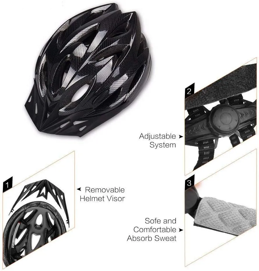 Adult Cycling Bike Helmet, Lightweight Unisex Bicycle Helmet,Premium Quality Airflow Bike Helmet
