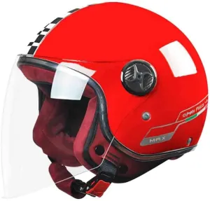Adults Retro 3/4 Motorcycle Open Face Helmet with Sun Visor Men Women Classic Vintage Half Helmet DOT Approved German Vespa Crash Helmet for ATV Moped Cruiser Electric Scooter Chopper