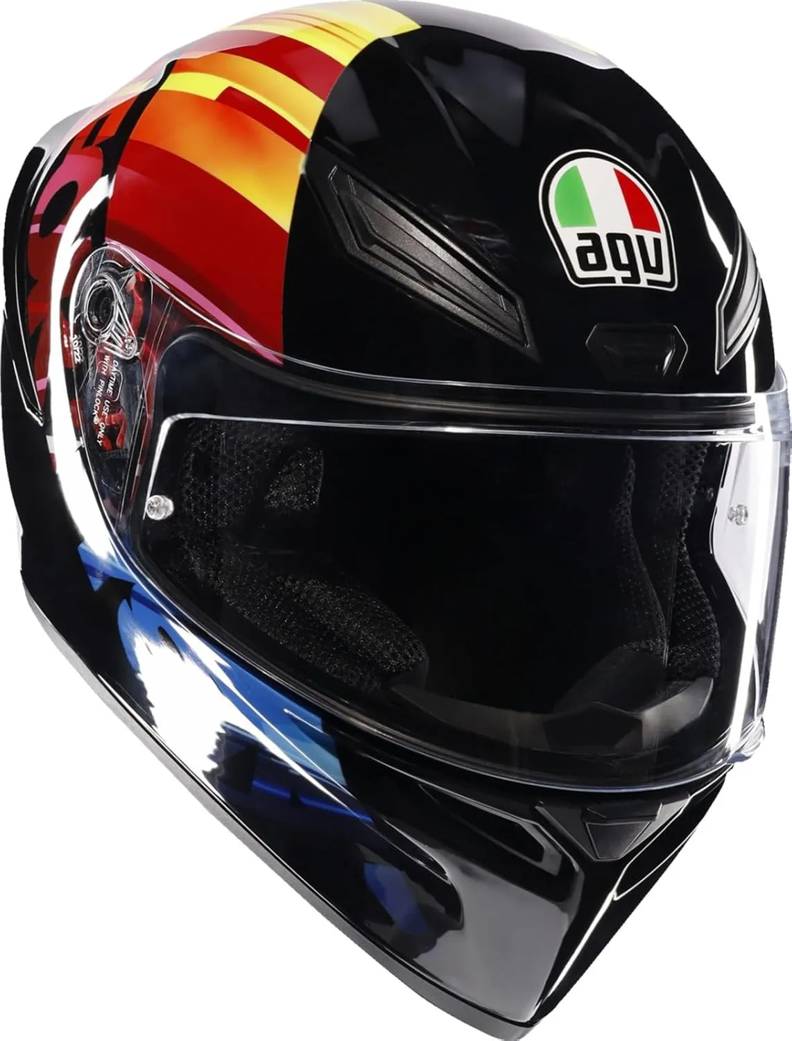 AGV K1 S Pulse 46 Motorcycle Helmet Black/Red XL