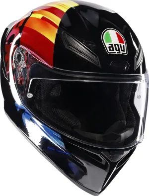 AGV K1 S Pulse 46 Motorcycle Helmet Black/Red XL