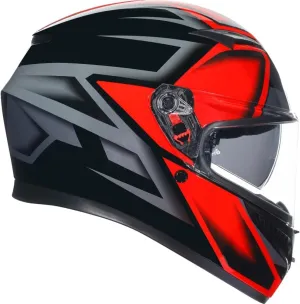 AGV K3 Compound Motorcycle Helmet Black/Red XL