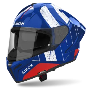 Airoh - Matryx Scope Helmet - Blue/Red Gloss