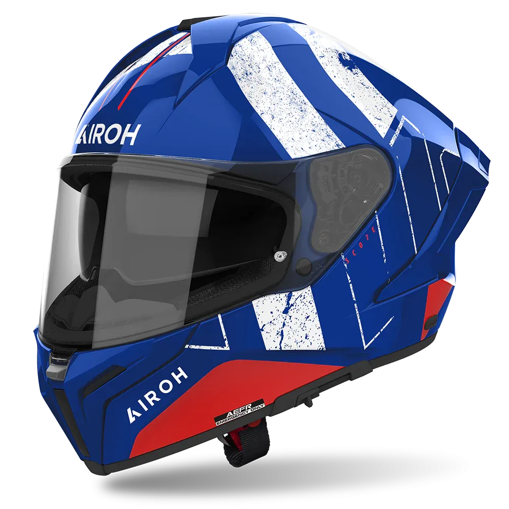Airoh - Matryx Scope Helmet - Blue/Red Gloss