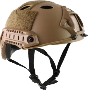 Airsoft Helmet, PJ Type Tactical Fast Helmet with Front NVG Mount and Side Rail, Paintball Military Tactical Gear with Vent Holes for Cosplay Outdoor Activities