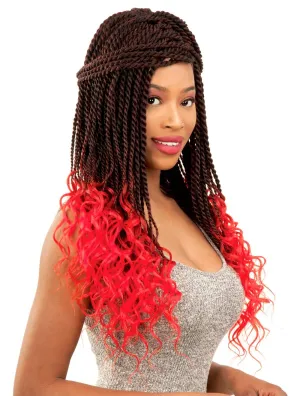Alitress Senegalese Twist with Loose Wave Braid Hair 20" (1/50, 75 Strands) (OM1B/27/30)