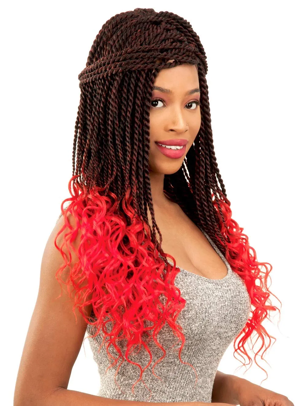 Alitress Senegalese Twist with Loose Wave Braid Hair 20" (1/50, 75 Strands) (OM1B/27/30)