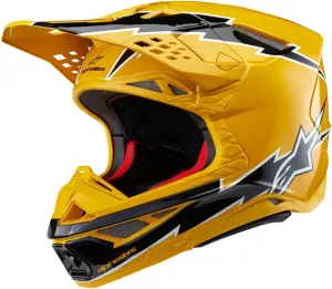 Alpinestars 8300823-1414-XL: Supertech S-M10 Ampress Helmet Black/Orange Glossy Xl