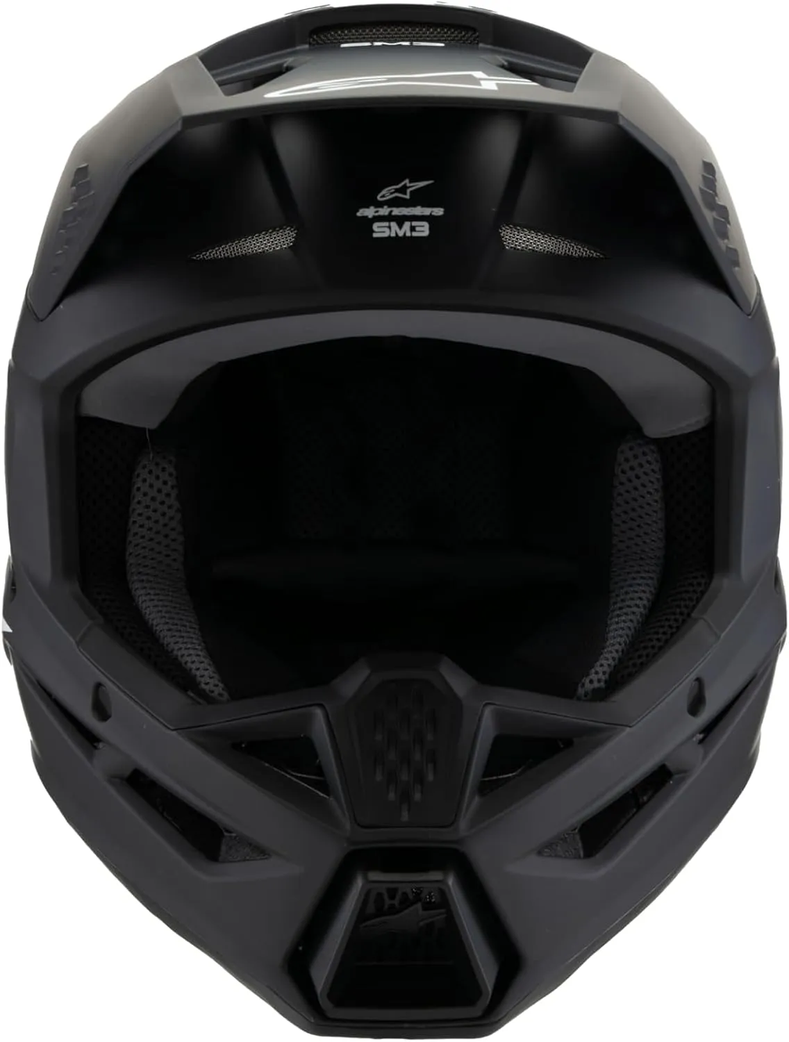 Alpinestars S-M3 Youth Moto Helmet (Black Matte, Youth Medium)