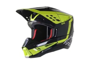 ALPINESTARS S-M5 BEAM BLACK, WHITE, GREY & FLURO HELMET