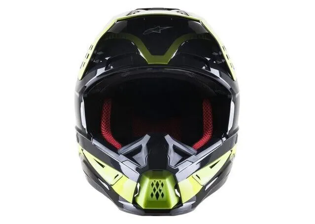 ALPINESTARS S-M5 BEAM BLACK, WHITE, GREY & FLURO HELMET