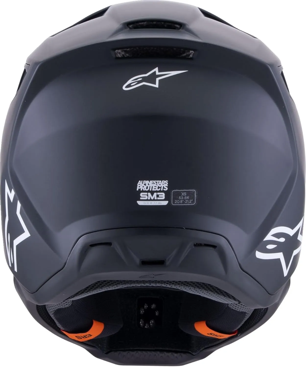 Alpinestars SM-3 Solid Helmet, ECE 22.06 & DOT Certified, Lightweight Shell, Integrated Sun Visor, Advanced Ventilation, Street and Sport Use