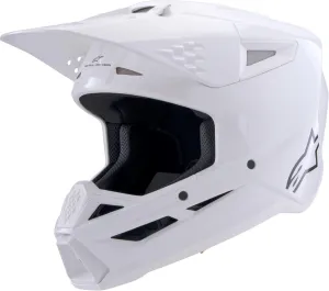 Alpinestars SM-3 Solid Helmet, ECE 22.06 & DOT Certified, Lightweight Shell, Integrated Sun Visor, Advanced Ventilation, Street and Sport Use