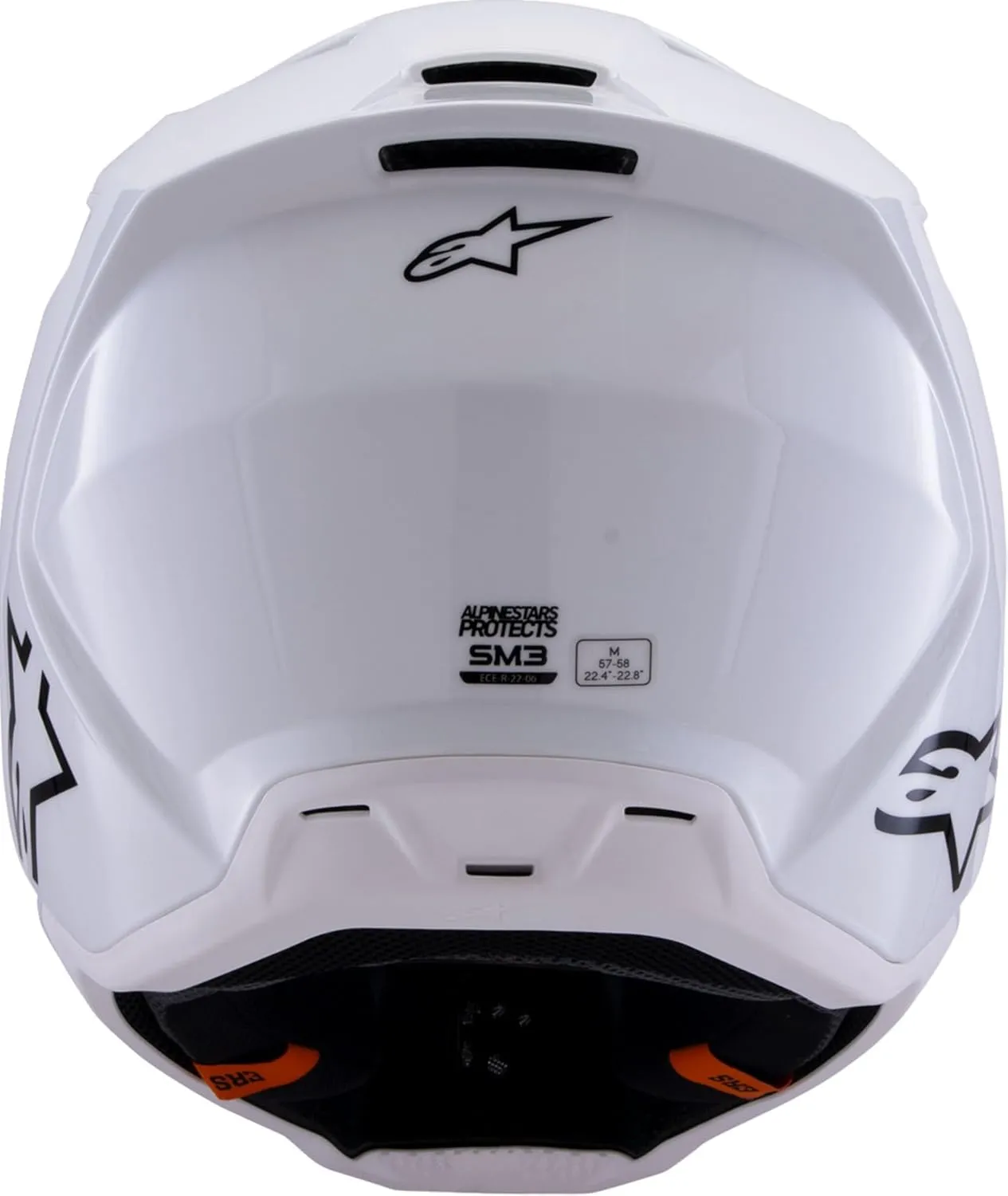 Alpinestars SM-3 Solid Helmet, ECE 22.06 & DOT Certified, Lightweight Shell, Integrated Sun Visor, Advanced Ventilation, Street and Sport Use