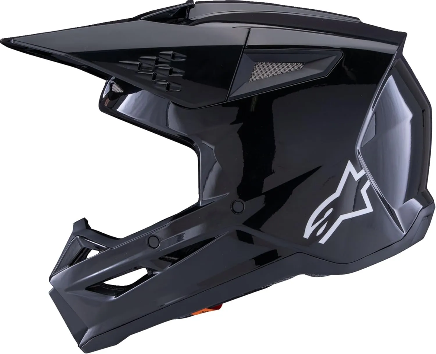 Alpinestars SM-3 Solid Helmet, ECE 22.06 & DOT Certified, Lightweight Shell, Integrated Sun Visor, Advanced Ventilation, Street and Sport Use