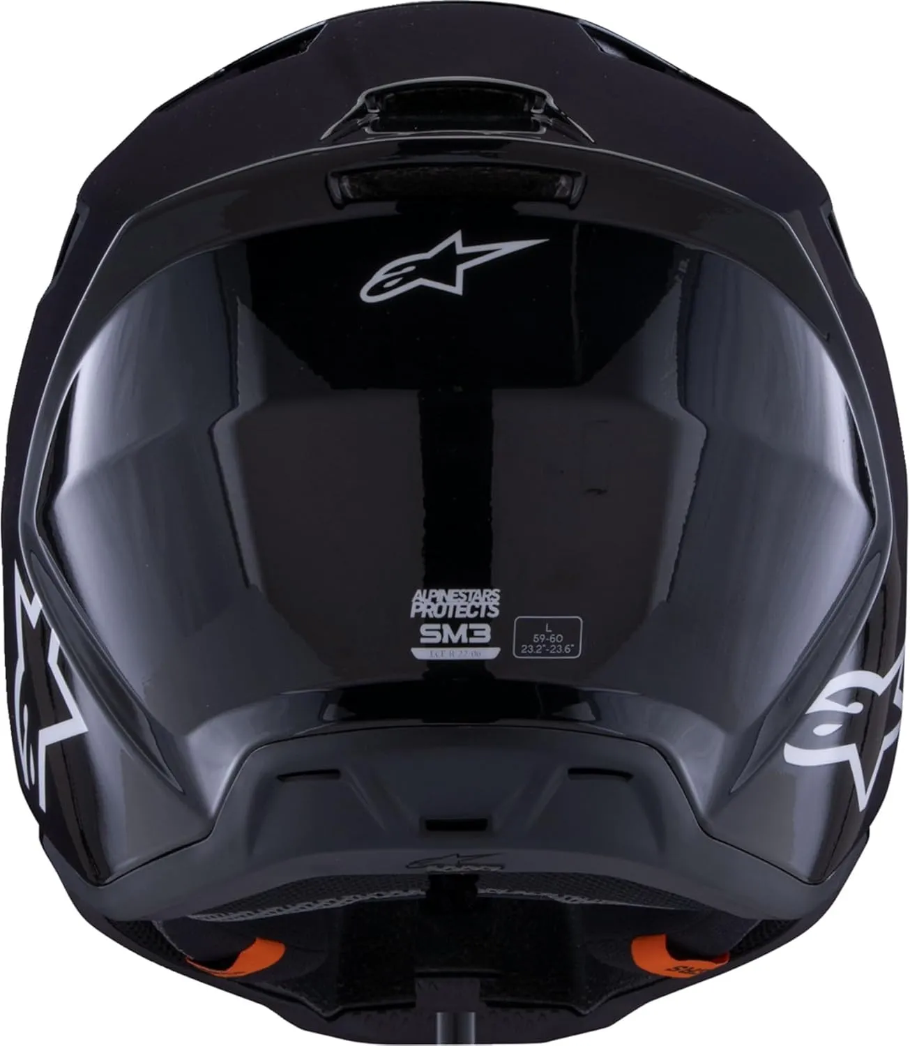 Alpinestars SM-3 Solid Helmet, ECE 22.06 & DOT Certified, Lightweight Shell, Integrated Sun Visor, Advanced Ventilation, Street and Sport Use