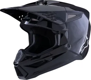 Alpinestars SM-3 Solid Helmet, ECE 22.06 & DOT Certified, Lightweight Shell, Integrated Sun Visor, Advanced Ventilation, Street and Sport Use