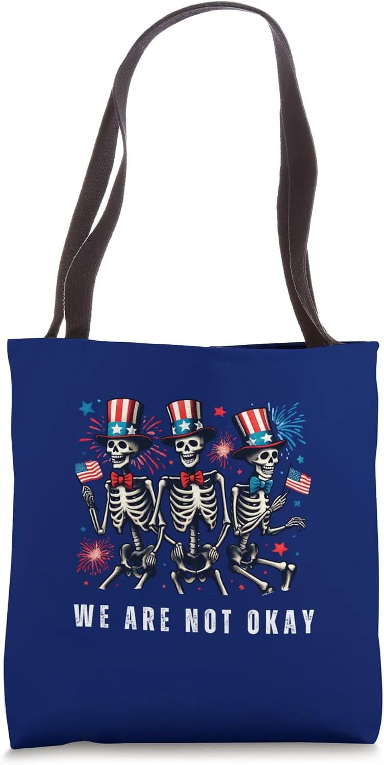 American Flag Upside Down Tote Bag