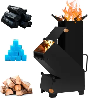 ammo rocket stove portable,small wood burning stoves camp camping tent mini wood burning heater portable for cooking outdoor survival camp pocket rocket tiny solo mini woodstove fire woodburning