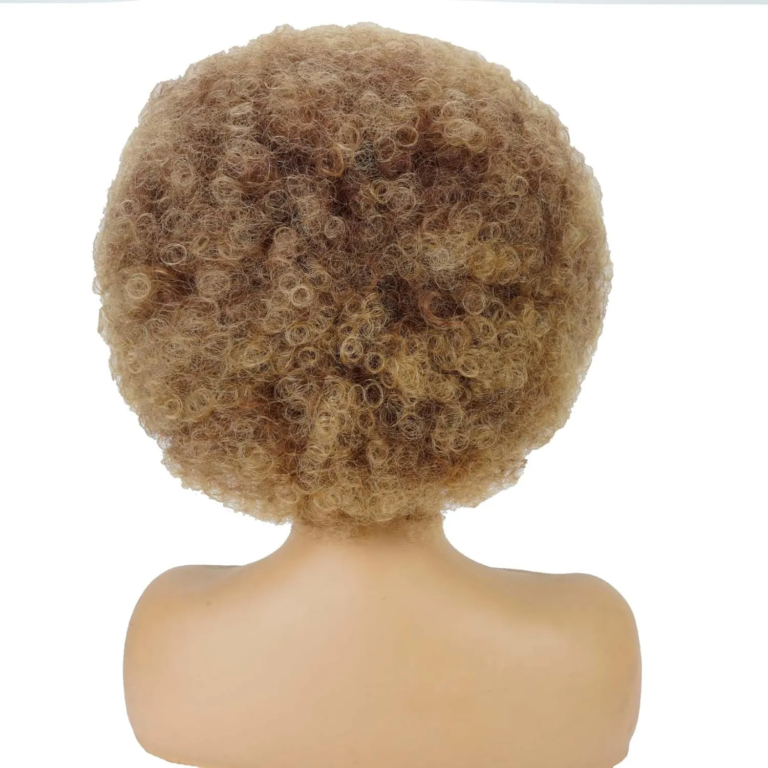 andromeda Afro Wigs for Black Women 70s Short Afro Puffy Wigs for Women Bouncy and Soft Kinky Curly Wig 10 Inch Natural Looking Synthetic Daily Party Cosplay Halloween Wig (T27)
