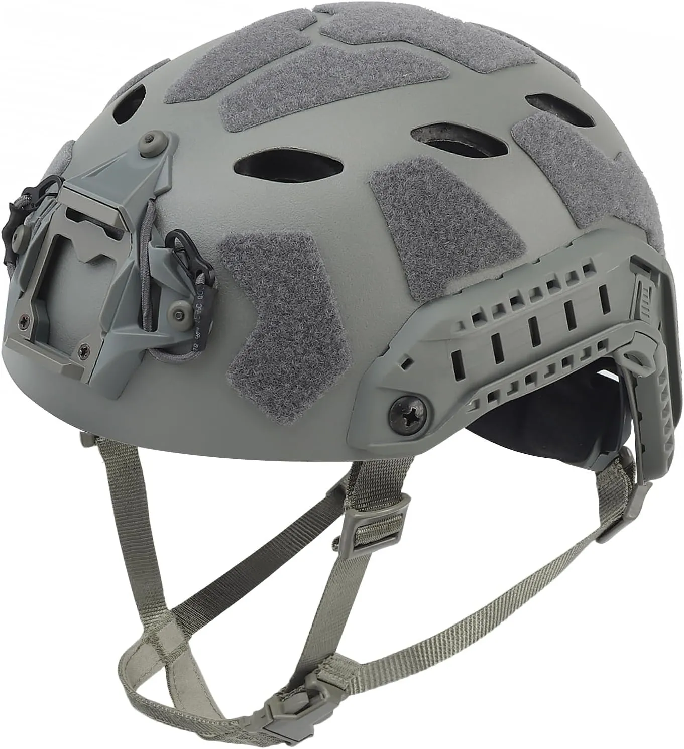 AOUTACC Lightweight Tactical Fast Helmet, Military Integrated Helmet with NVG Mount Base, Side Rails,Pre-Slotted Headset Strap for Outdoor Sports, CS