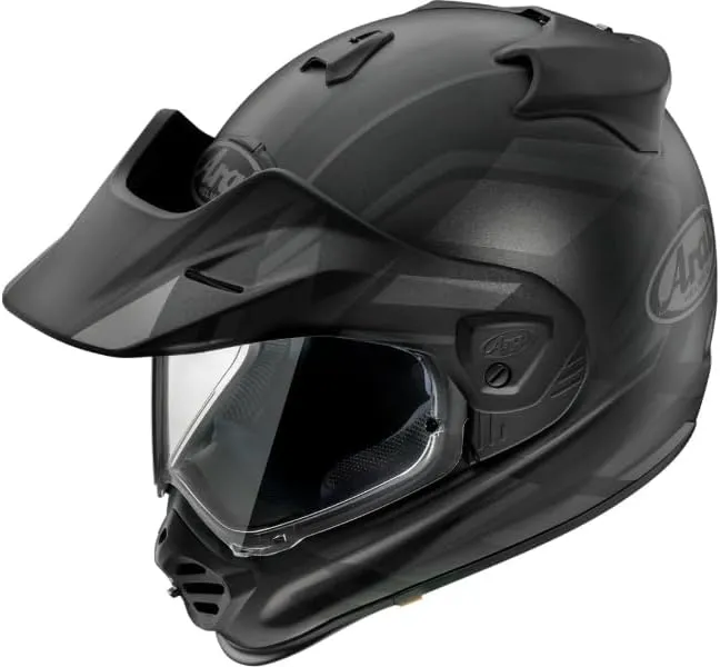 Arai XD-5 Discovery Unisex-Adult Dual Sports Motorcycle Helmet - Black Frost / Large, 0140-0341
