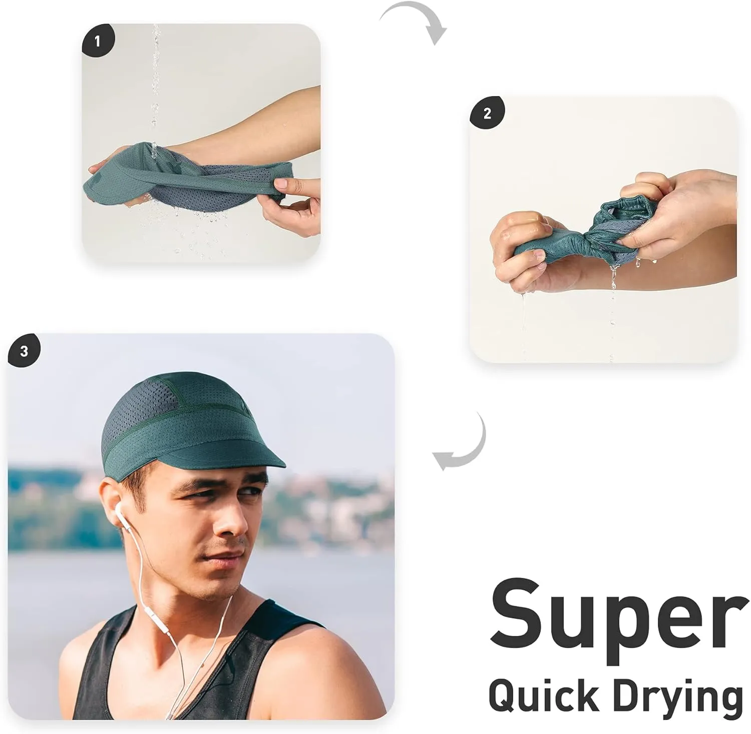 Arcweg Cycling Caps Breathable Under Helmet Bike Hat Sweat Wicking Sunproof Hat