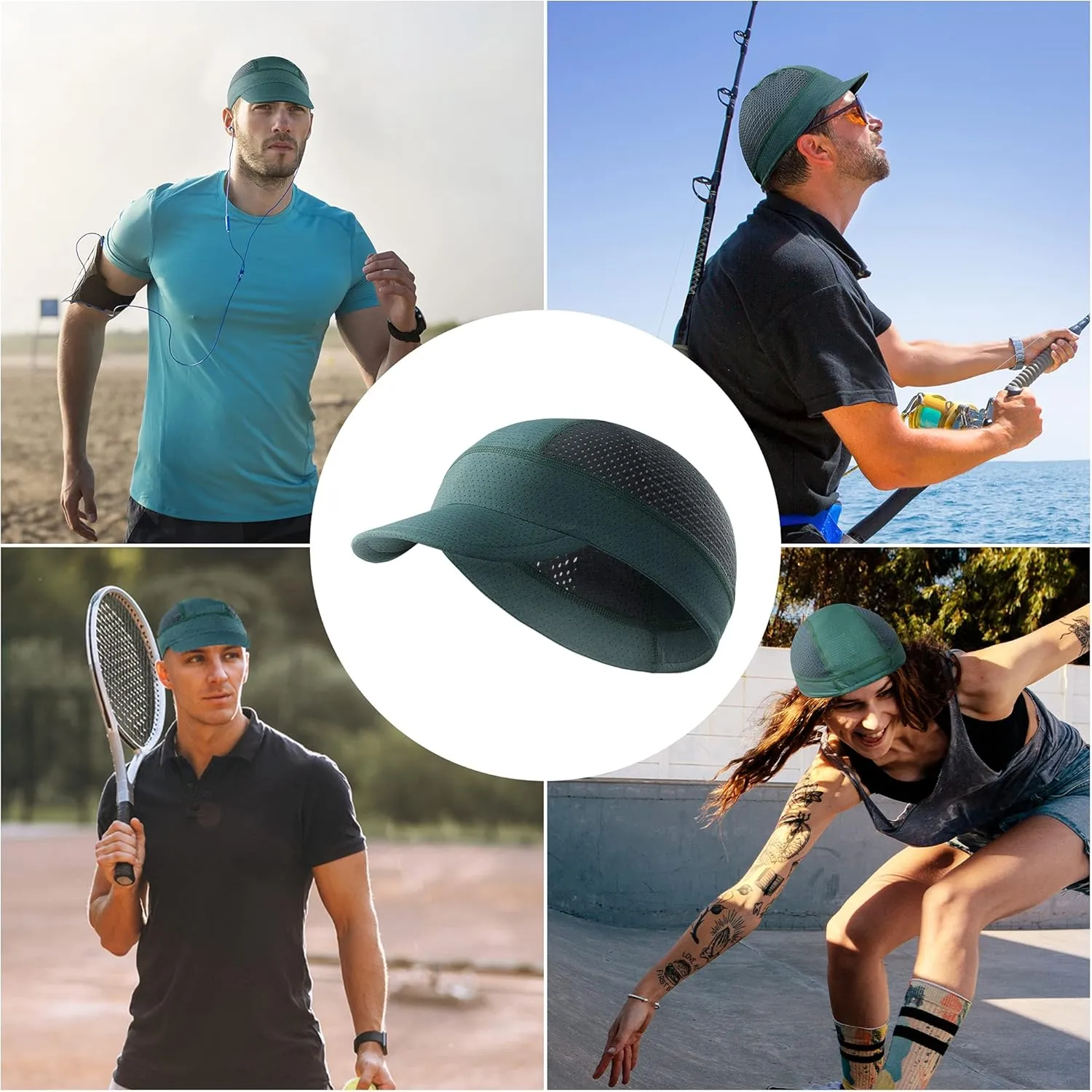 Arcweg Cycling Caps Breathable Under Helmet Bike Hat Sweat Wicking Sunproof Hat