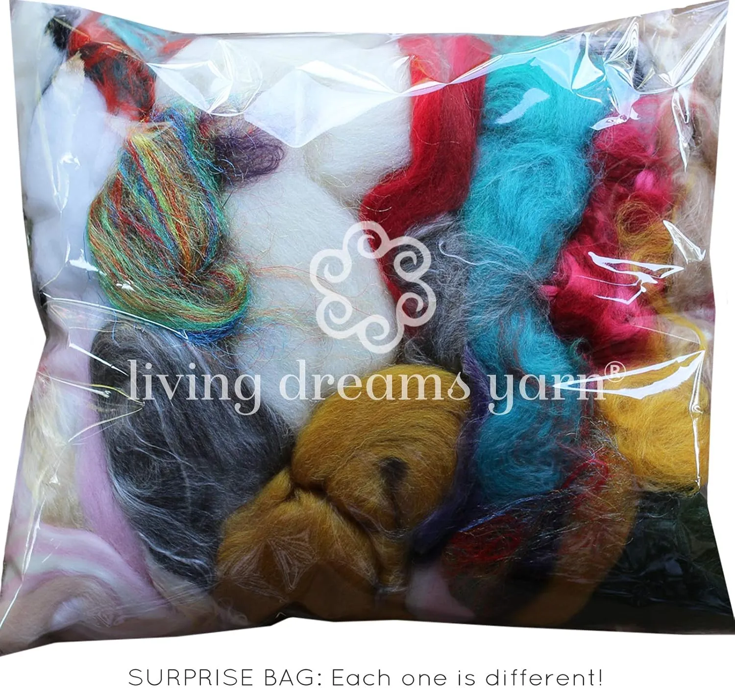 Assorted Merino Roving Ends & Mixed Fiber Waste - Bulk Top Fiber for Felting, Spinning & Blending