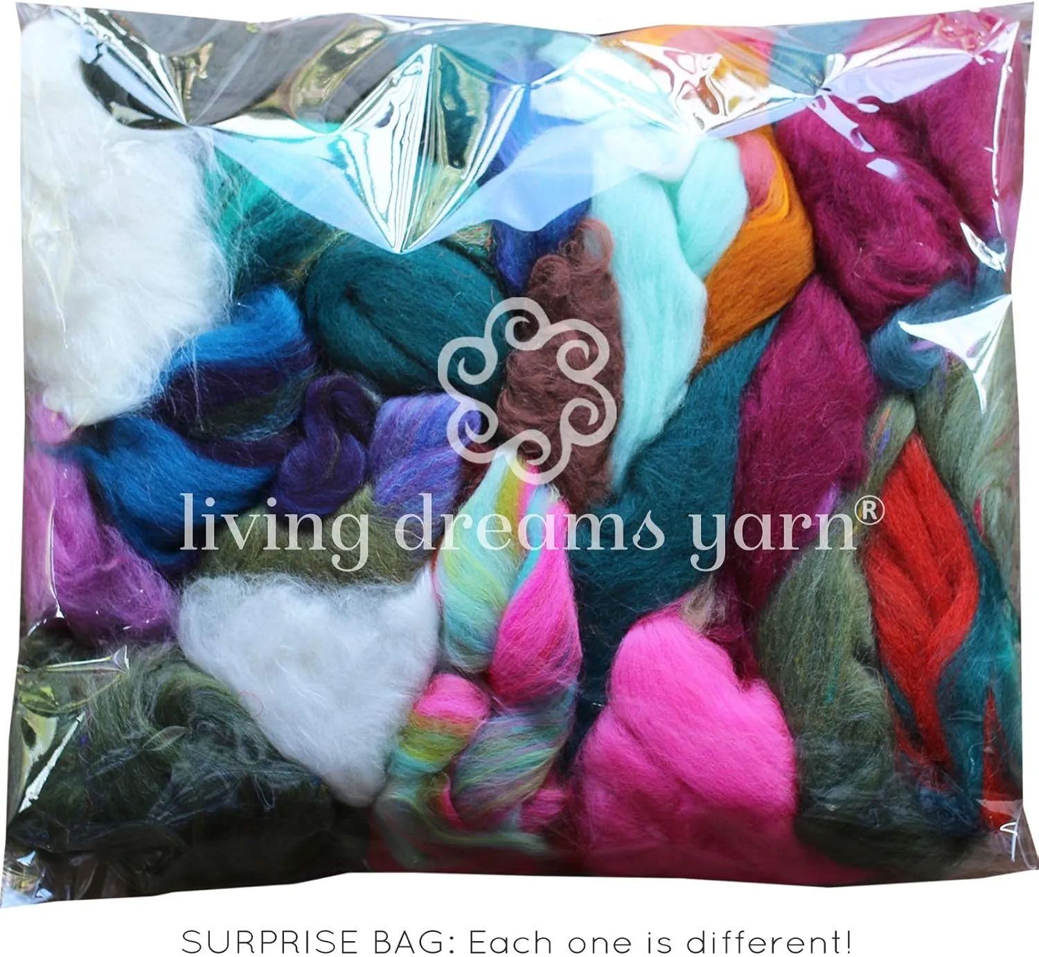 Assorted Merino Roving Ends & Mixed Fiber Waste - Bulk Top Fiber for Felting, Spinning & Blending
