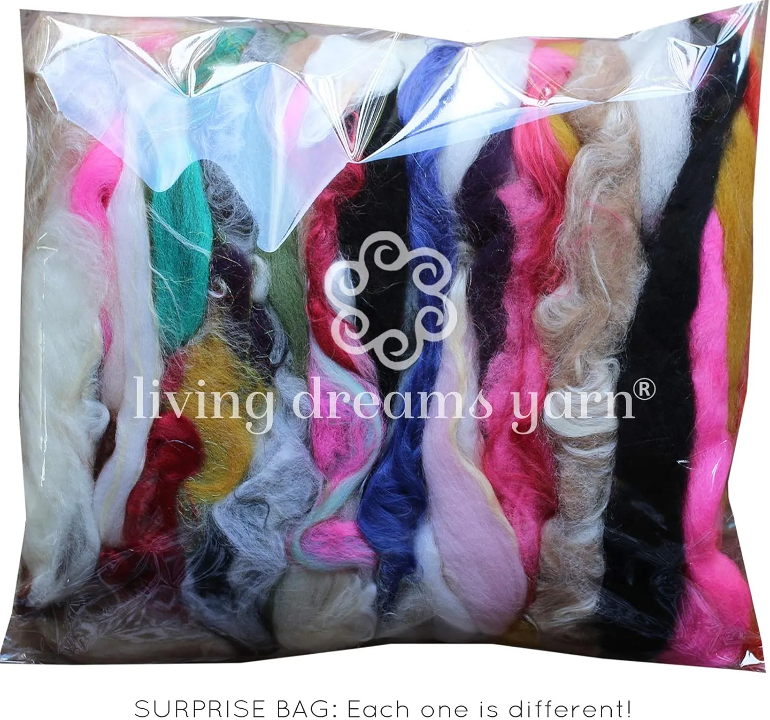Assorted Merino Roving Ends & Mixed Fiber Waste - Bulk Top Fiber for Felting, Spinning & Blending