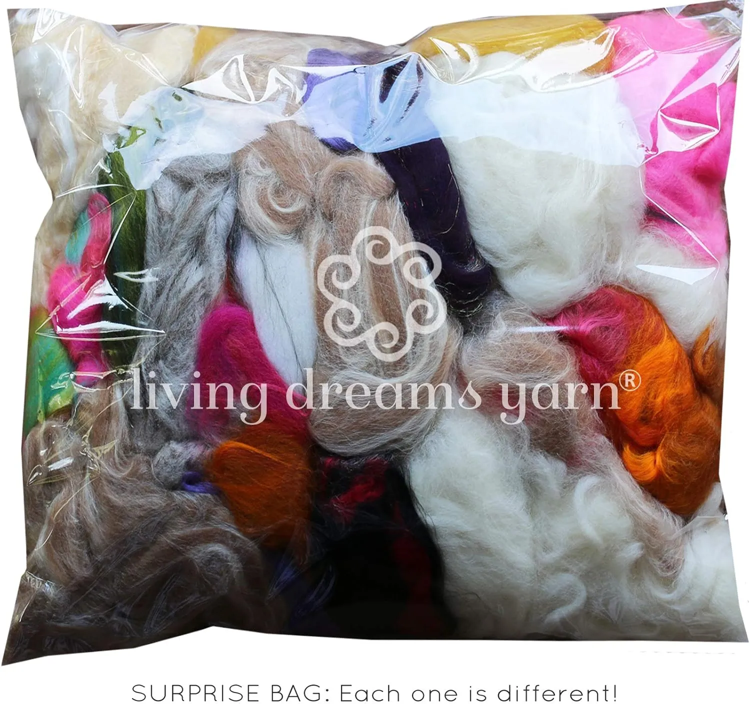 Assorted Merino Roving Ends & Mixed Fiber Waste - Bulk Top Fiber for Felting, Spinning & Blending