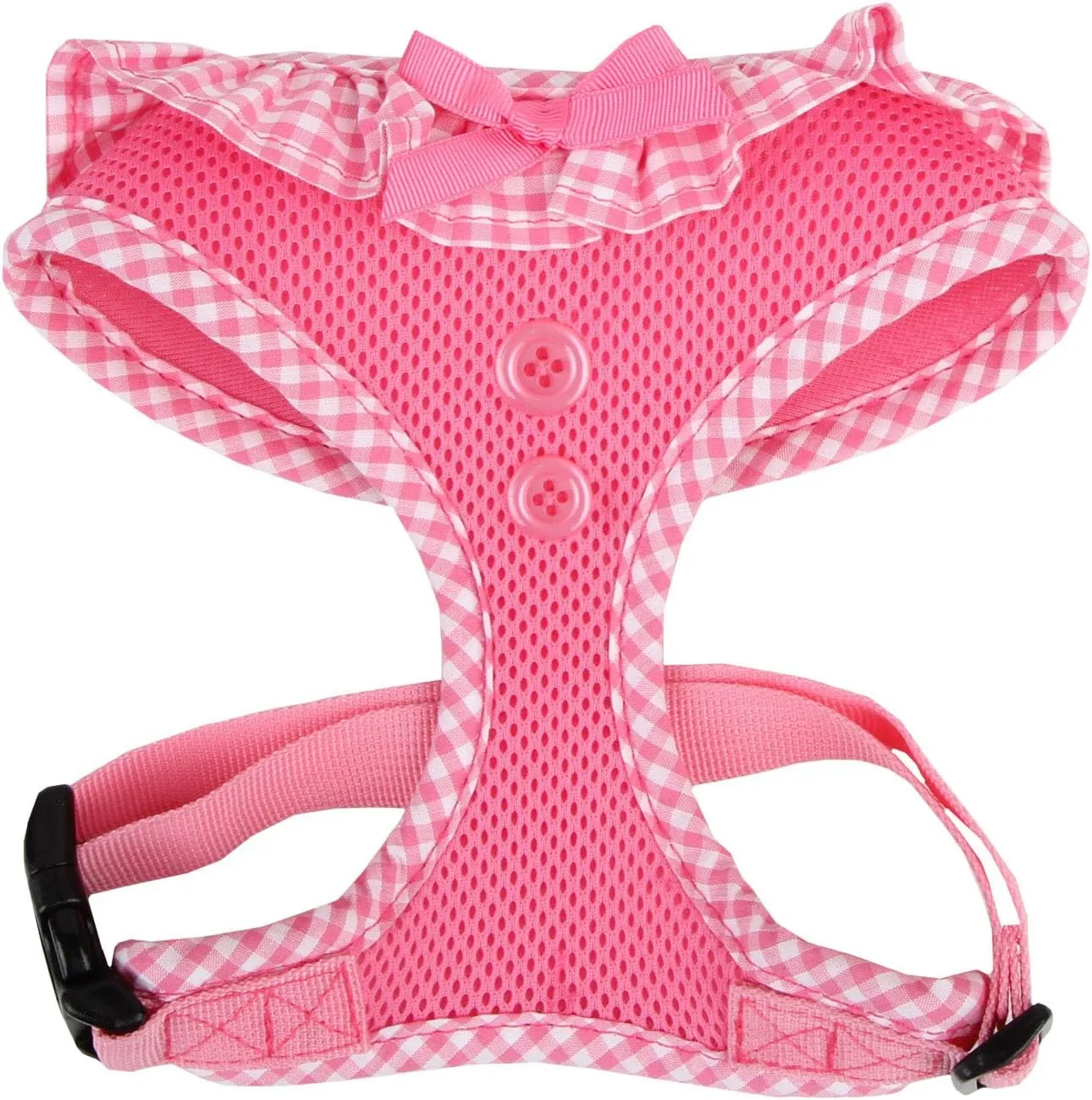 Authentic Puppia Vivien Harness, Pink, Medium