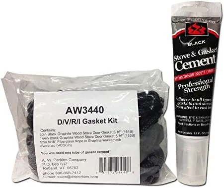 AW 3440 Vermont Castings D/V/R/I Stove Gasket Kit Defiant Intrepid Vigilant Resolute VC000-3440
