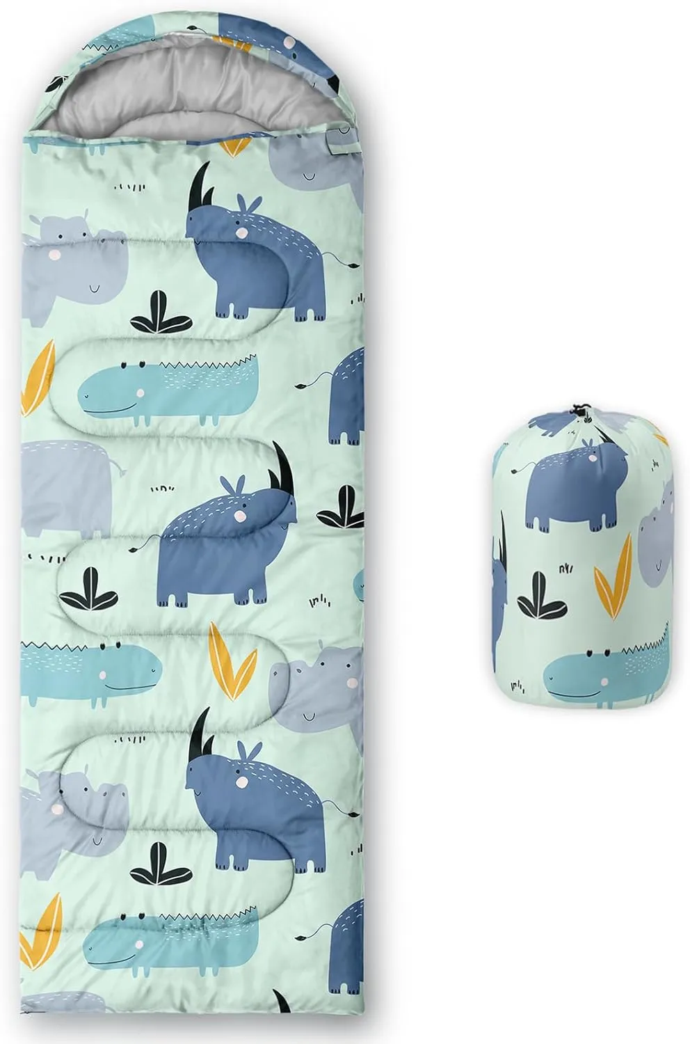 Axolotl Mermaid Scales Sleeping Bag for Kids Girls–Lightweight Warm Cold Weather Sleeping Bags,Waterproof Portable Sleeping Bag for Camping,3 Season Cold Weather Sleeping Bag,Sleeping Bag for Hiking