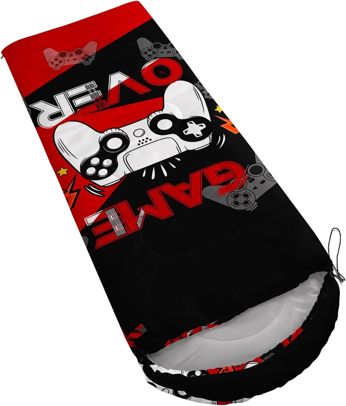 Axolotl Racing Car Sleeping Bag for Boys Men,Extreme Car Camping Bag,3 Season Waterproof Portable Camping Stuff with Compression Sack,Lightweight Compact Camping Gear Equipment for Hunting Travelling