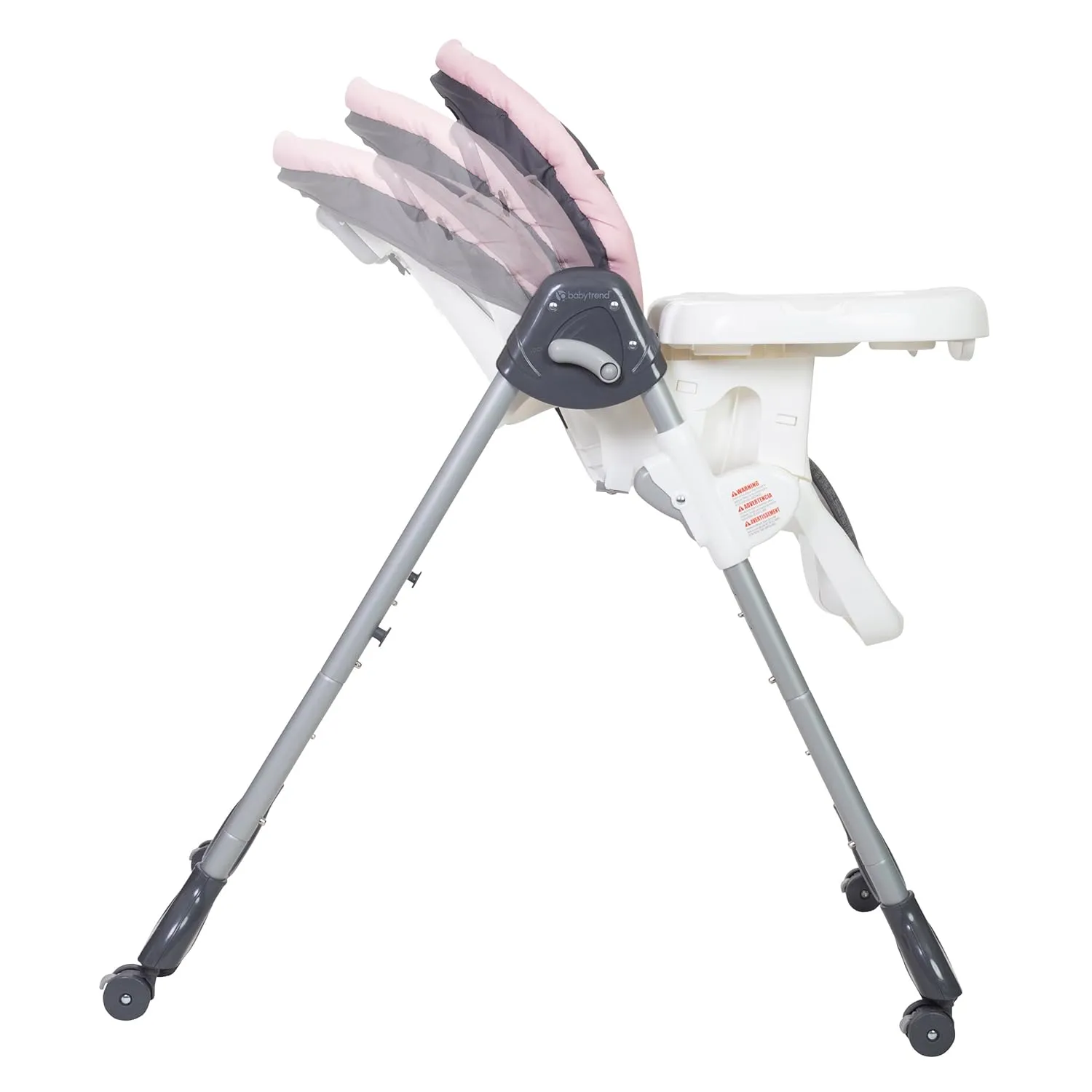 Baby Trend Dine Time 3-in-1 High Chair, Starlight Pink