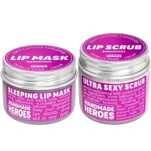 Bakuchiol Lip Bundle - Bakuchiol Lip Scrub and Lip Mask