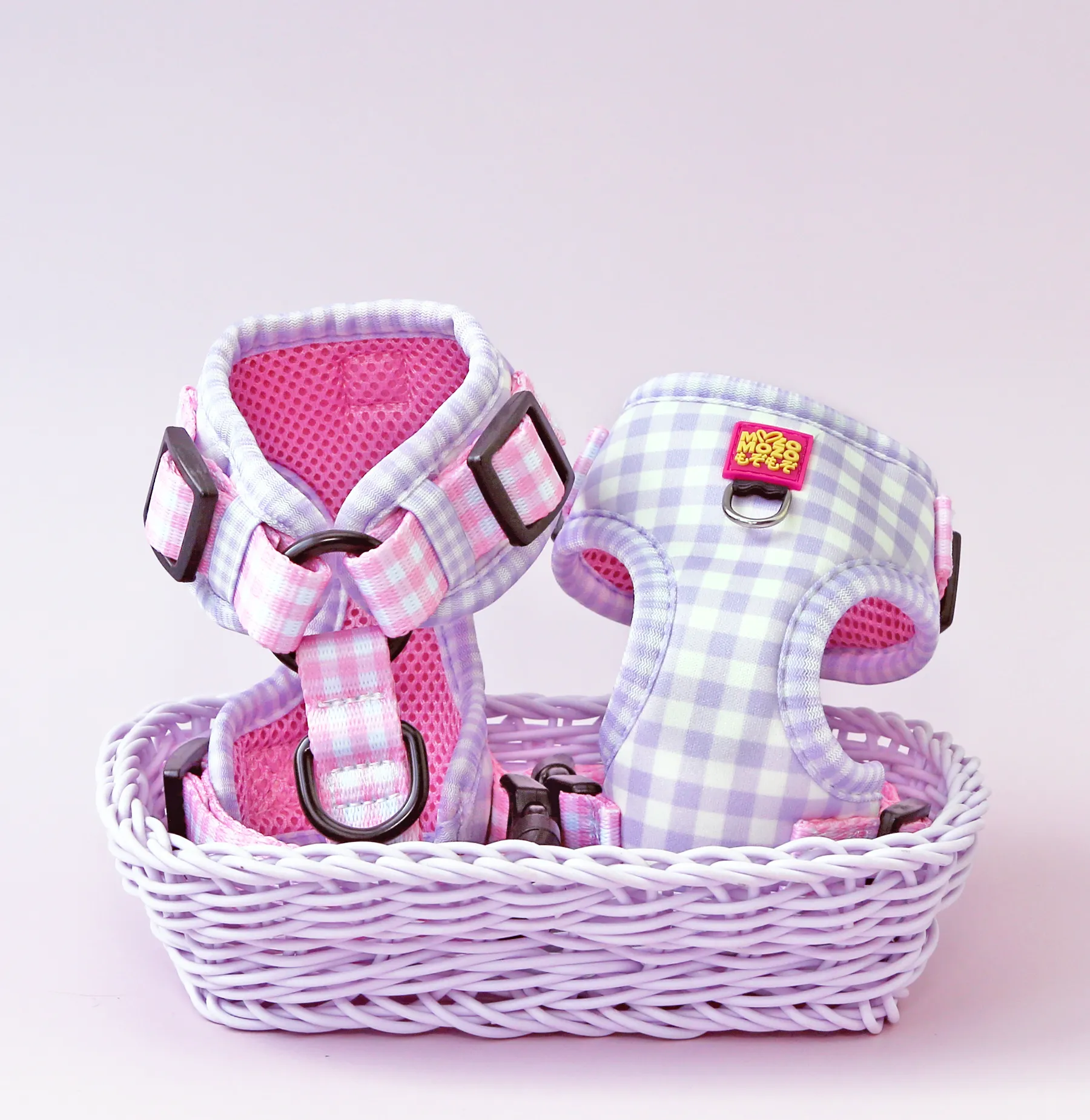 Barby gingham adjustable harness