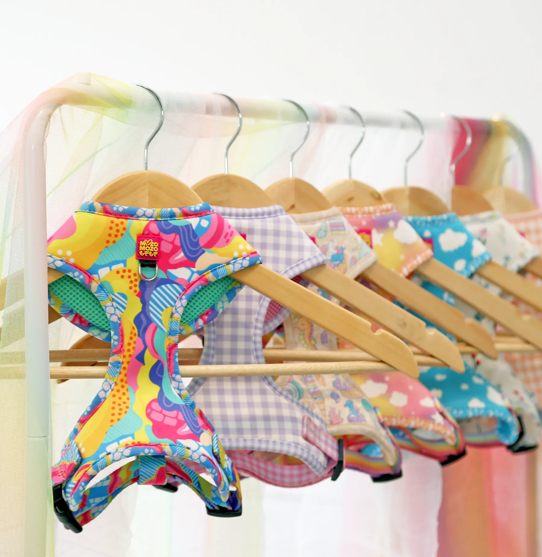 Barby gingham adjustable harness