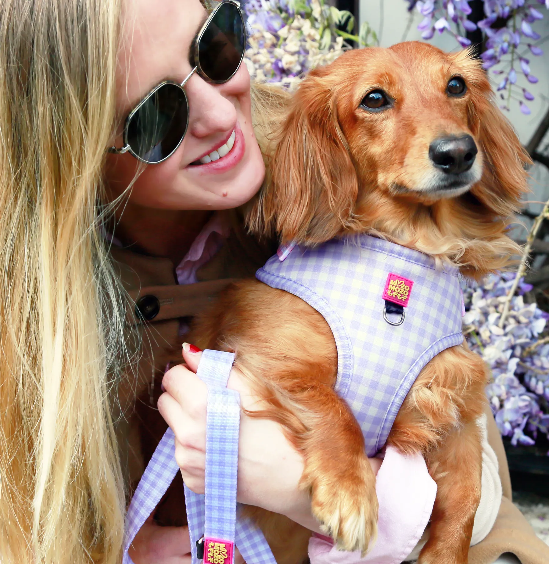 Barby gingham adjustable harness