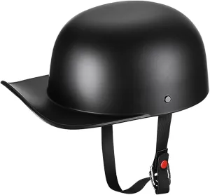 Baseball Style Cap Motorcycle Helmet Unisex-Adult - DOT Approved