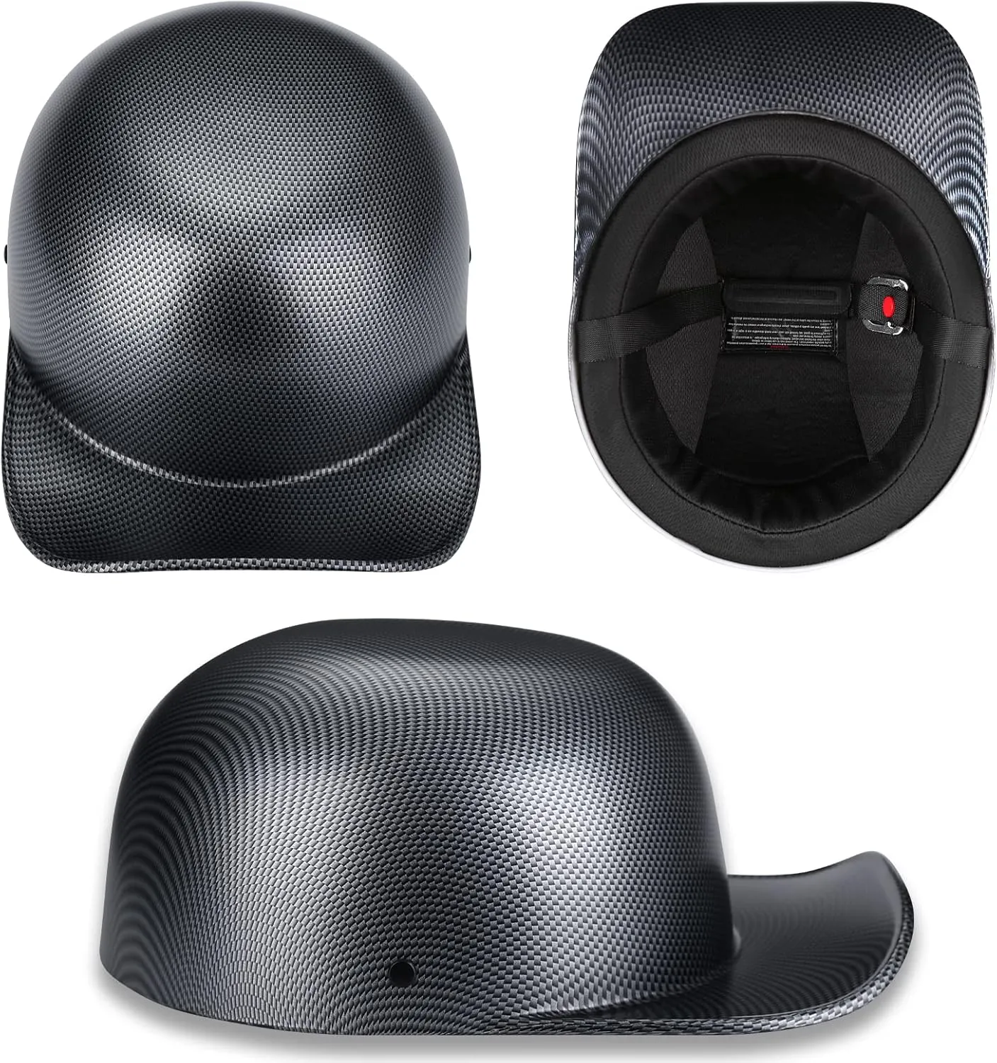 Baseball Style Cap Motorcycle Helmet Unisex-Adult - DOT Approved