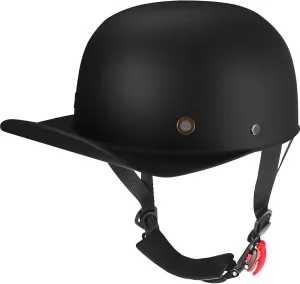 Baseball Style Cap Retro Motorcycle Helmet Unisex-Adult - DOT Approved