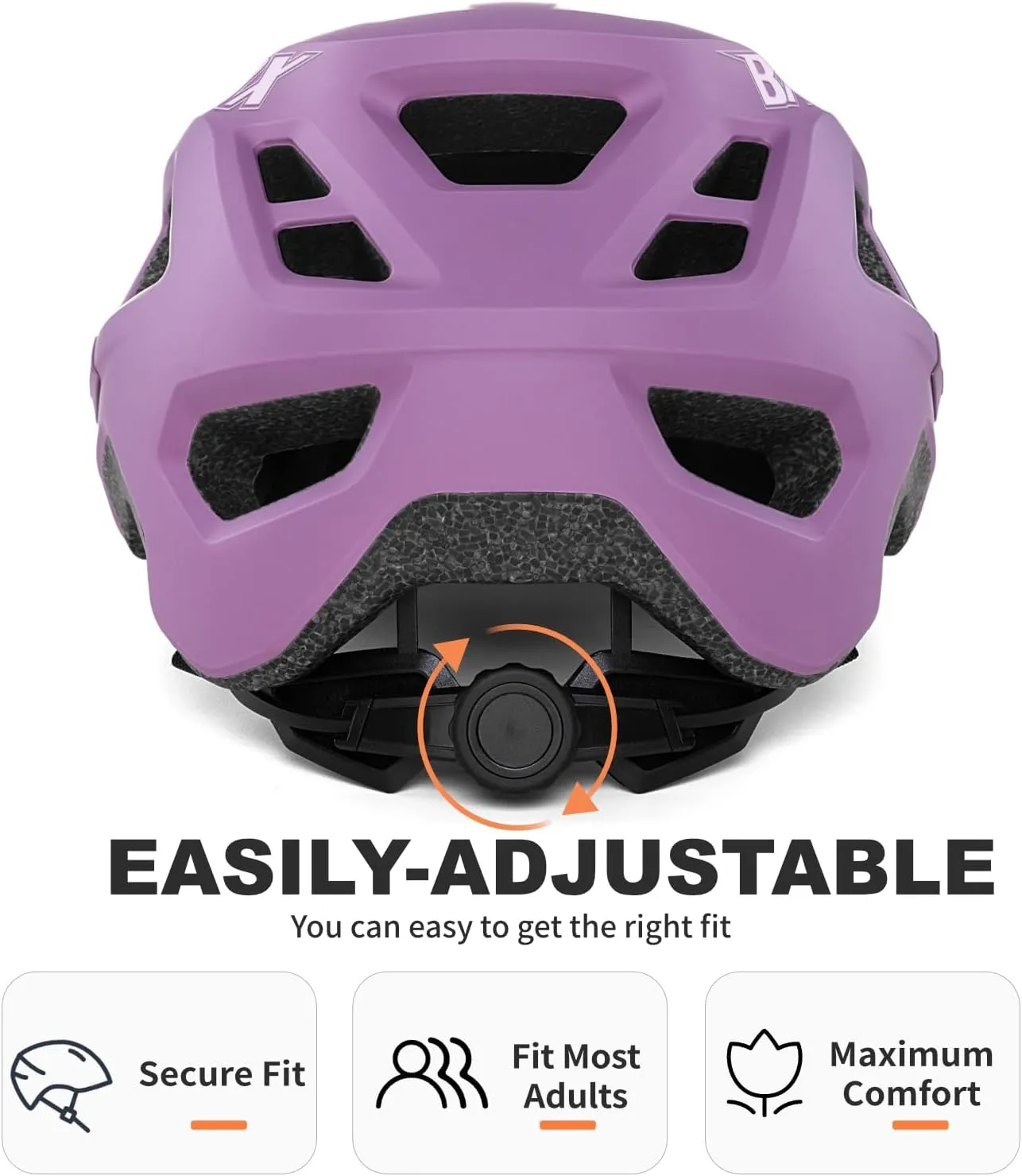 BATFOX Mountain Bike Helmet for Men Women,MTB Bicycle Cycling ebike Helmet for Adults Fit(52-60CM)
