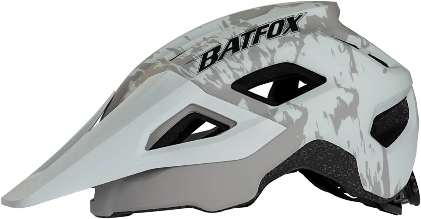 BATFOX Mountain Bike Helmet for Men Women,MTB Bicycle Cycling ebike Helmet for Adults Fit(52-60CM)