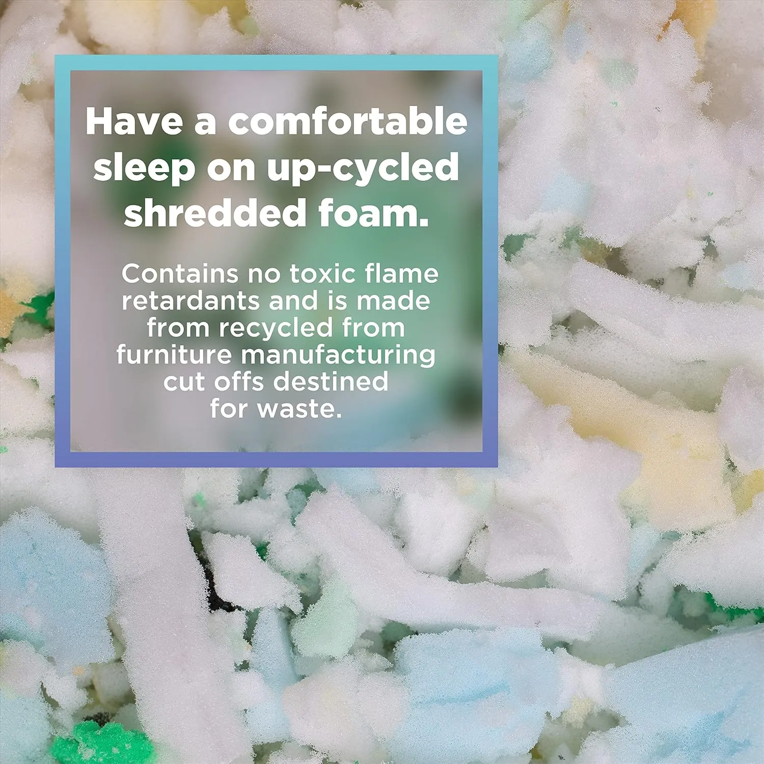 Bean Products Shredded Foam Filling Made from Recycled Materials – Long Lasting Shredded Bean Bag Filler Foam - Lightweight Moldable Foam Filling - 5 LBs
