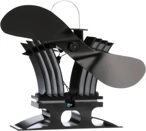 BelAir Heat Powered Stove Fan - Powerful Design, Low Start Temperature Technology, Perfect for Gas, Pellet & Soapstone Stoves, 140 CFM - Circulates Warm Air Efficiently & Reduces Fuel Cost