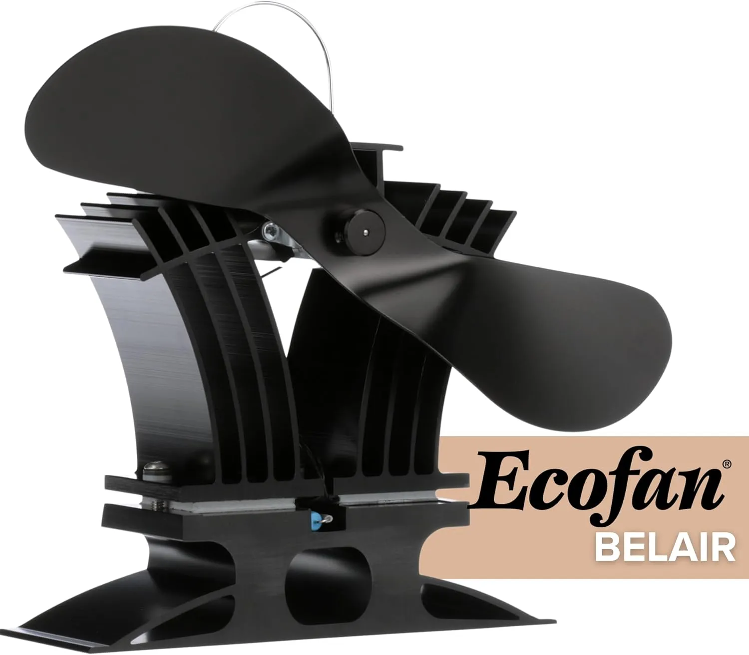 BelAir Heat Powered Stove Fan - Powerful Design, Low Start Temperature Technology, Perfect for Gas, Pellet & Soapstone Stoves, 140 CFM - Circulates Warm Air Efficiently & Reduces Fuel Cost