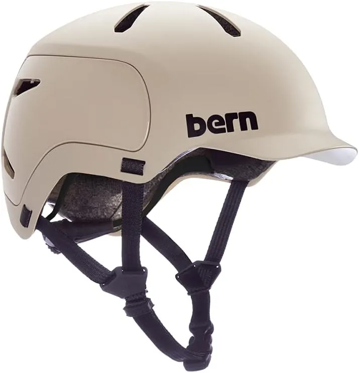 Bern Watts 2.0 Adult Bicycle Helmet, Brim Style, Multisport Certified, Compass Dial-Adjusted Fit, for Biking, Skating, Boarding