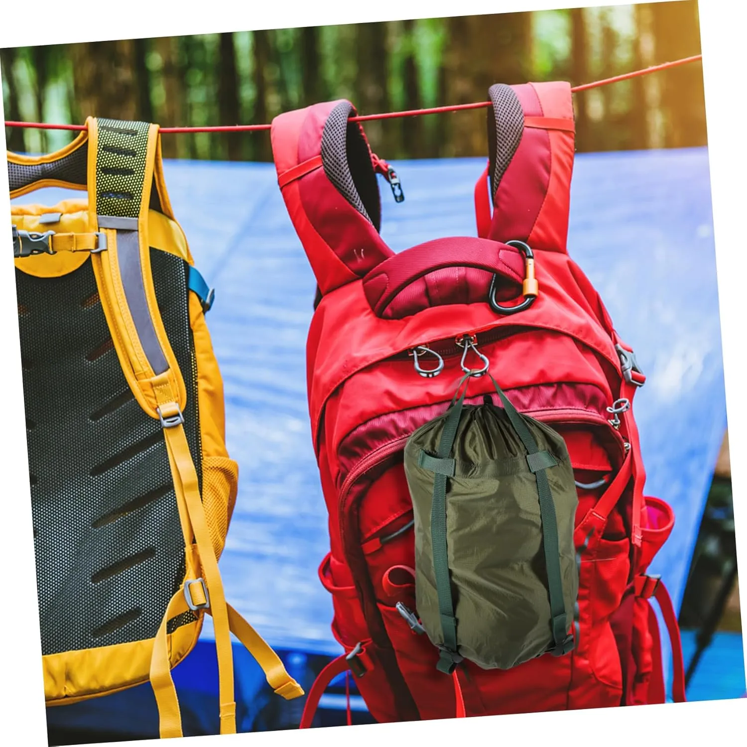 BESPORTBLE 2pcs Travel Compression Bags Clothing Storage Bags Organizer Bags for Travel Camping Compression Bag